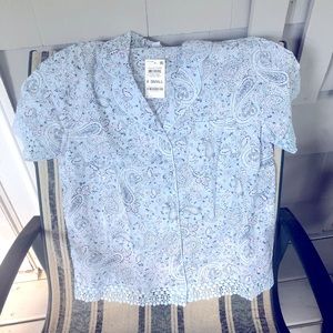 Charter Club light blue short sleeve pajamas XSmall